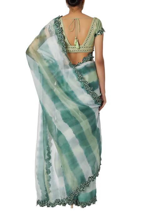Devnaagri Embroidered Saree with Blouse 