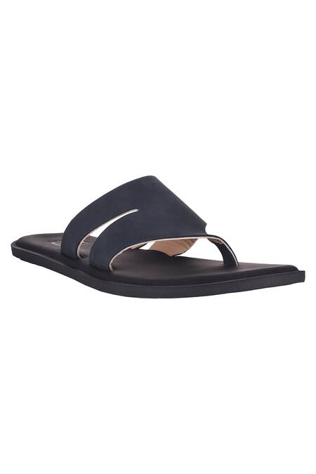 Sko_Black Naples Leather Sandals _Online_at_Aza_Fashions