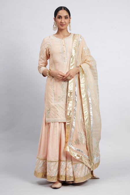 Sheetal Batra Eliza Chanderi Kurta Gharara Set 