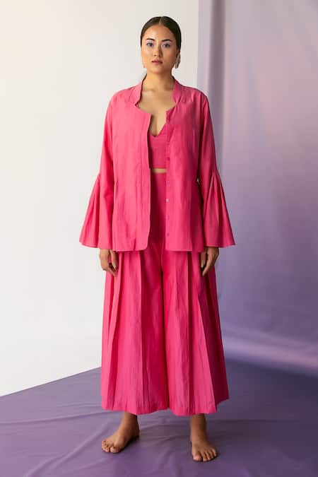 FEBO6 Flared Sleeves Jacket & Pant Set 