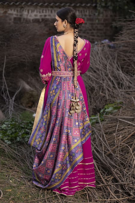 Aditi Gupta Handwoven Patola Lehenga Set 