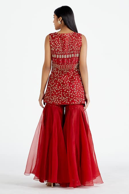 Megha Bansal Silk Organza Kurta Set 