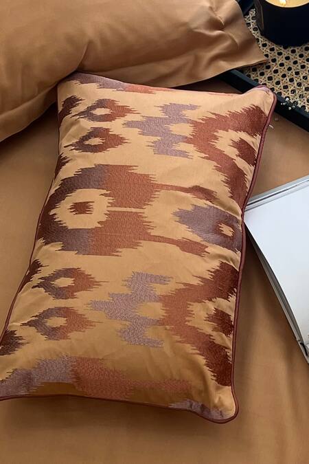 Sadyaska_Yellow 100% Cotton Printed Majestic Pattern Bedsheet Set_Online_at_Aza_Fashions