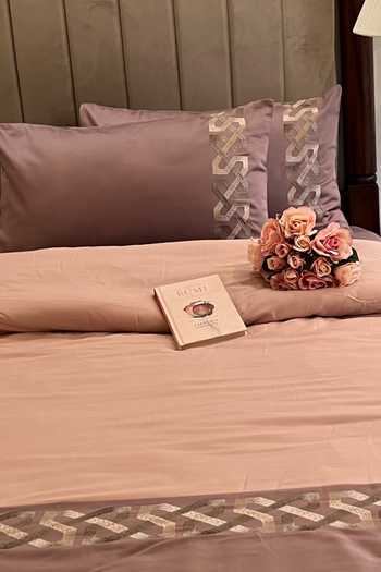 Buy_Sadyaska_Pink 100% Cotton Alley Duvet Cover_Online_at_Aza_Fashions