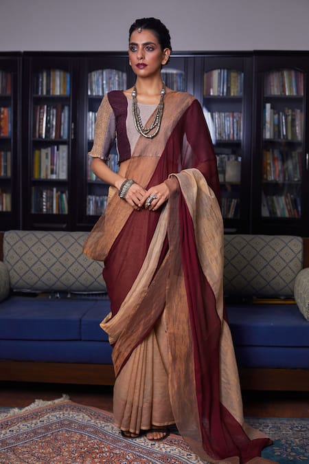 Medha Panelled Saree with Blouse 