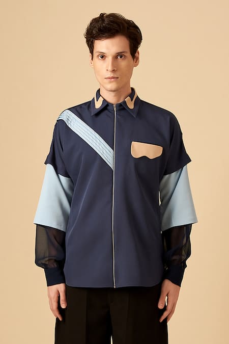 Siddhant Agrawal Label Colorblock Shirt 