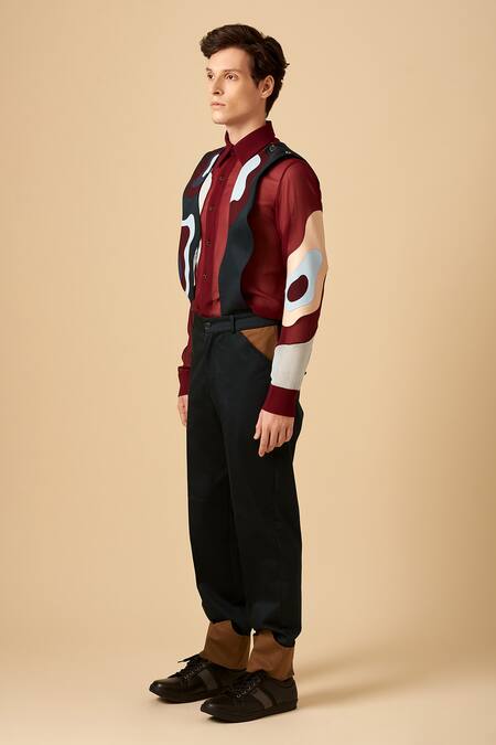 Siddhant Agrawal Green Cotton Applique Dungaree Online at Aza Fashions Siddhant Agrawal_Green Cotton Applique Dungaree _Online_at_Aza_Fashions