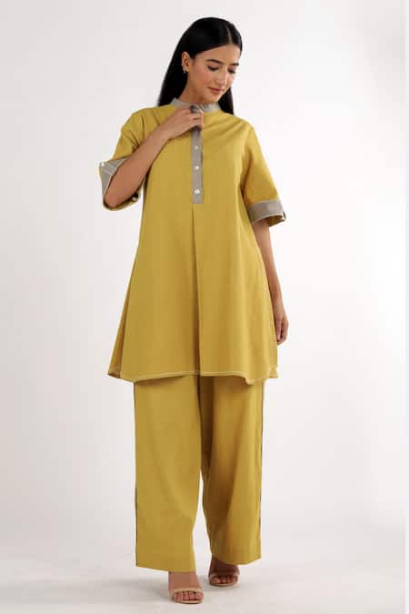 Madder Much Sabah Mandarin Kurta & Pant Set 