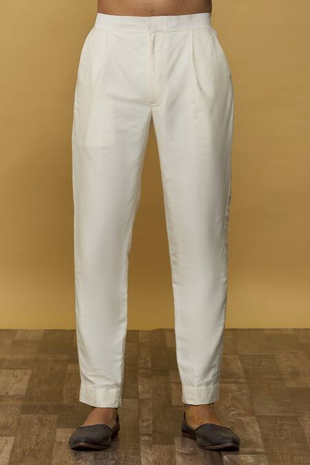 Aqube By Amber_Peach Silk Embroidery Floral Bundi_at_Aza_Fashions