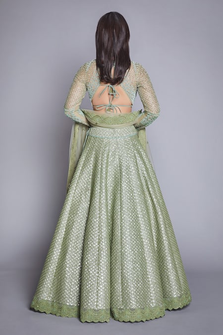 Jade By Monica & Karishma Embroidered Bridal Lehenga Set 