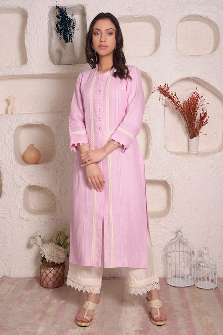 Surabhi Arya Linen Kurta & Palazzo Set 