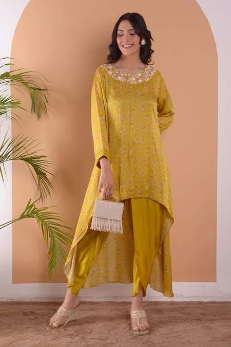 Surabhi Arya Asymmetric Kurta & Tulip Pant Set 