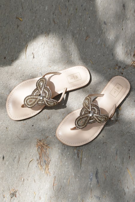 SANDALWALI Sarah Embroidered Sandals 
