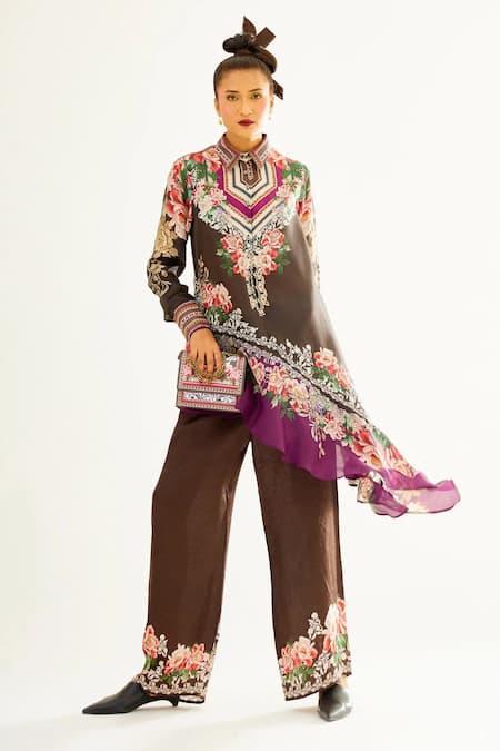 Rajdeep Ranawat Bijili Silk Shirt Tunic 