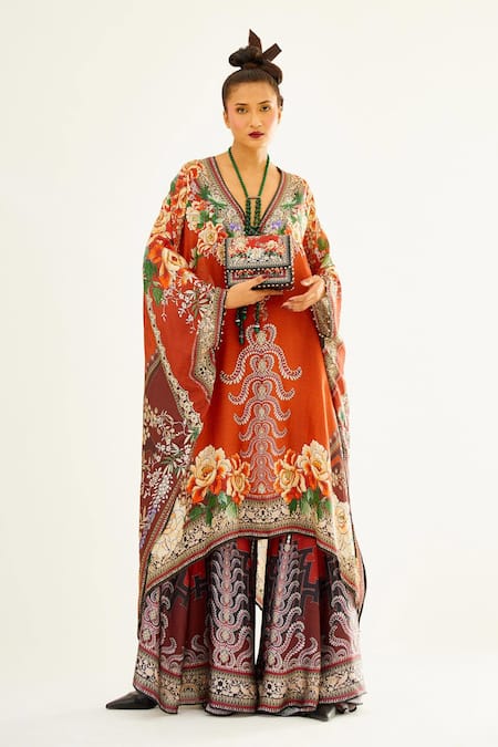 Rajdeep Ranawat Gulrez Silk Kaftan Tunic 