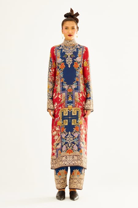 Rajdeep Ranawat Misa Silk Printed Kurta 