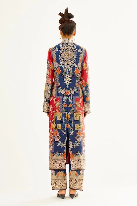Rajdeep Ranawat Misa Silk Printed Kurta 