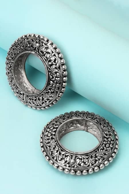 Sangeeta Boochra Handcrafted Textured Bracelets Set of 2 