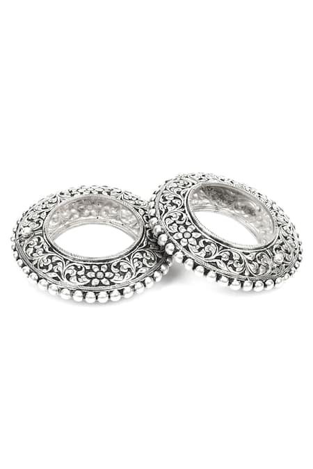 Sangeeta Boochra Handcrafted Textured Bracelets Set of 2 