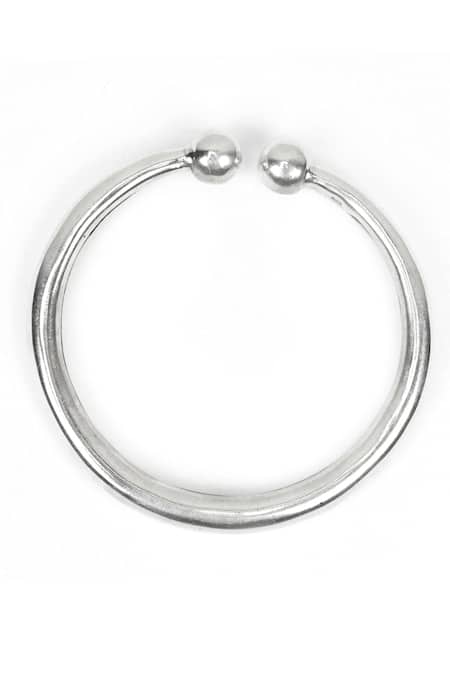 Sangeeta Boochra_Silver Plated Handcrafted Adjustable Bracelets Set Of 2 _Online_at_Aza_Fashions