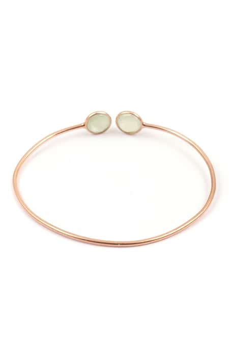 Sangeeta Boochra_Silver Plated Stones Top Adjustable Bracelet _Online_at_Aza_Fashions