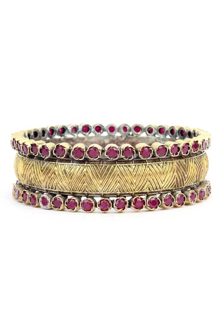 Buy Sangeeta Boochra Silver Plated Stones Alice Geometric Carved Bracelet Online at Aza Fashions Buy_Sangeeta Boochra_Silver Plated Stones Alice Geometric Carved Bracelet _Online_at_Aza_Fashions