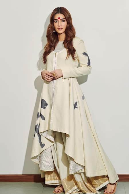 Shop Sangeeta Boochra Gold Plated Bead Drop Jhumkas at Aza Fashions Shop_Sangeeta Boochra_Gold Plated Bead Drop Jhumkas _at_Aza_Fashions