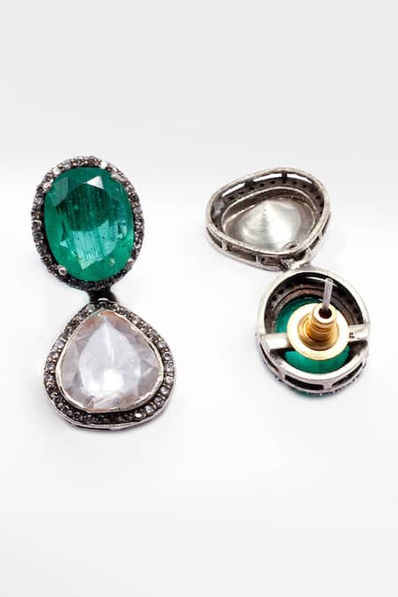 Sangeeta Boochra X Deme Naadiya Moissanite Dangler Earrings 