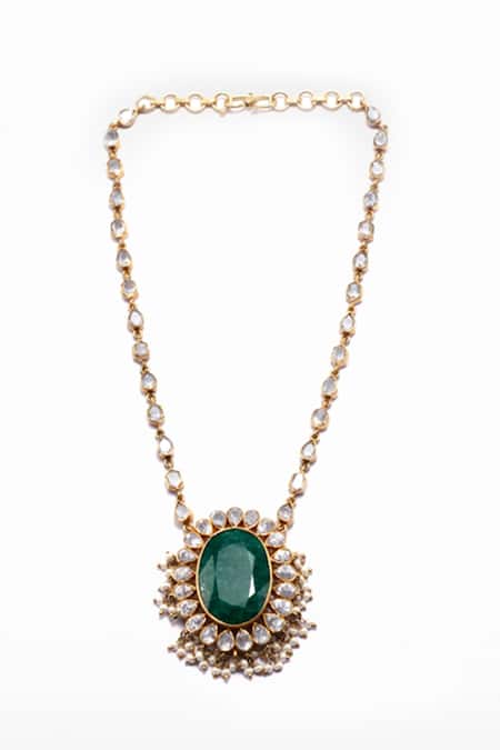 Sangeeta Boochra X Deme Jasmin Moissanite Pendant Necklace 