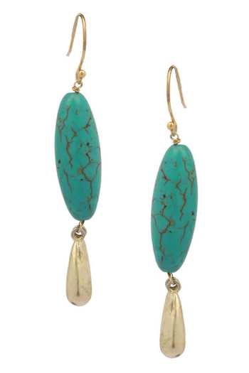 Shop Sangeeta Boochra Blue Stones Handcrafted Drop Earrings at Aza Fashions Shop_Sangeeta Boochra_Blue Stones Handcrafted Drop Earrings _at_Aza_Fashions