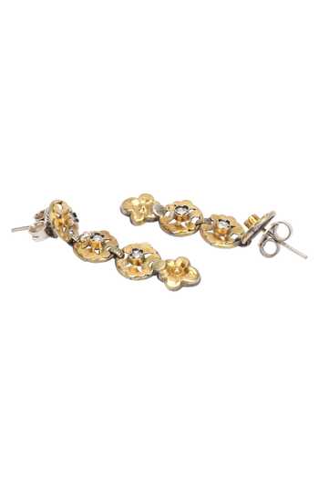 Buy Sangeeta Boochra Gold Plated Floral Motif Dangler Earrings Online at Aza Fashions Buy_Sangeeta Boochra_Gold Plated Floral Motif Dangler Earrings _Online_at_Aza_Fashions