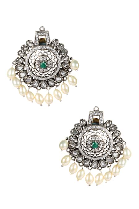 Sangeeta Boochra Handcrafted Bead Drop Danglers 