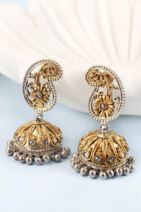 Sangeeta Boochra Paisley Motif Jhumkas 