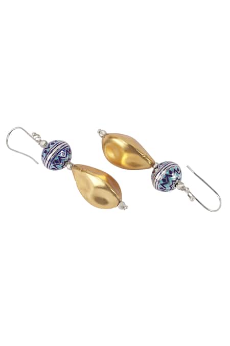 Sangeeta Boochra_Silver Plated Handcrafted Drops _Online_at_Aza_Fashions