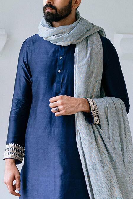 Anushree Reddy Blue Embroidered Kurta And Dhoti Pant Set Online at Aza Fashions Anushree Reddy_Blue Embroidered Kurta And Dhoti Pant Set _Online_at_Aza_Fashions