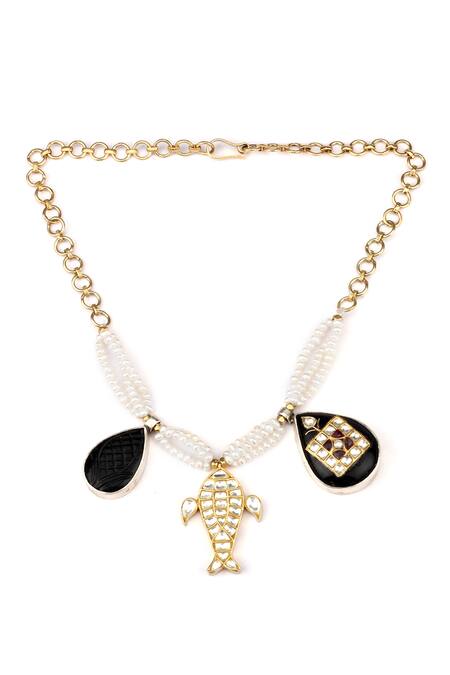 Shop Sangeeta Boochra X Payal Singhal Gold Plated Stones Rooh Handcrafted Bracelet at Aza Fashions Shop_Sangeeta Boochra X Payal Singhal_Gold Plated Stones Rooh Handcrafted Bracelet _at_Aza_Fashions