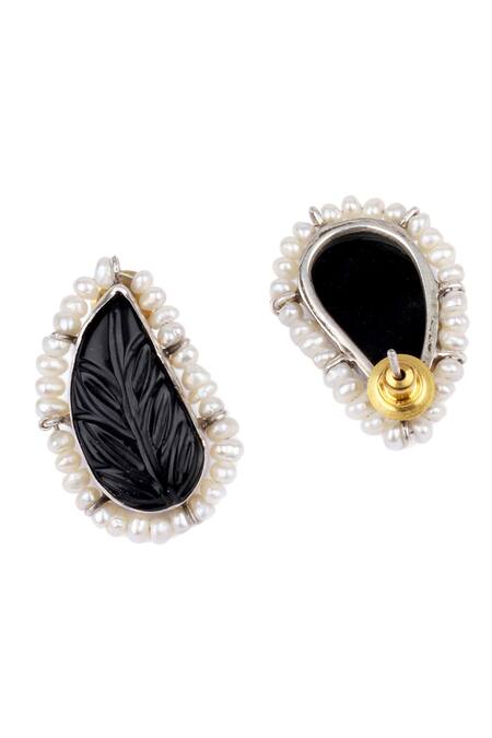 Buy Sangeeta Boochra X Payal Singhal Silver Plated Pearls Mehak Handcrafted Earrings Online at Aza Fashions Buy_Sangeeta Boochra X Payal Singhal_Silver Plated Pearls Mehak Handcrafted Earrings _Online_at_Aza_Fashions