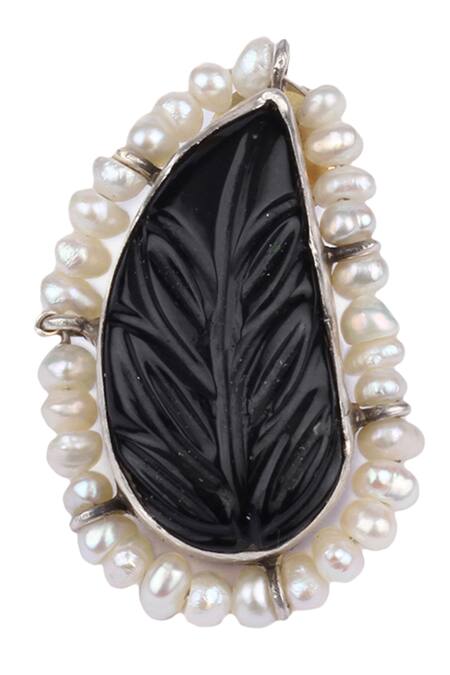 Shop Sangeeta Boochra X Payal Singhal Silver Plated Pearls Mehak Handcrafted Earrings Online at Aza Fashions Shop_Sangeeta Boochra X Payal Singhal_Silver Plated Pearls Mehak Handcrafted Earrings _Online_at_Aza_Fashions