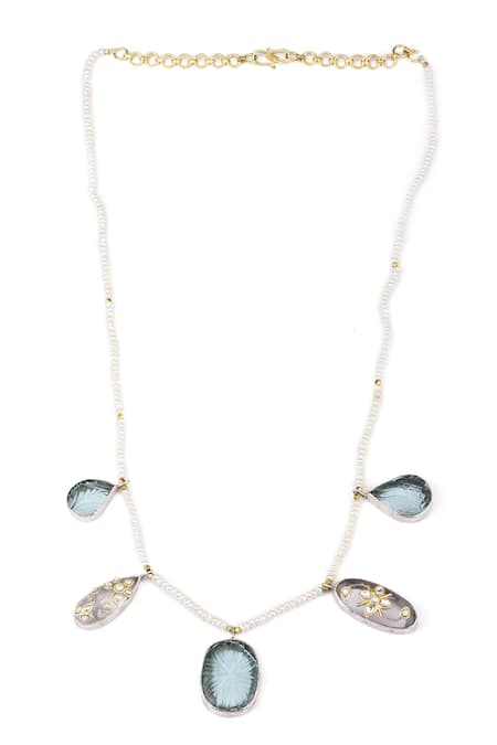 Sangeeta Boochra X Payal Singhal Nagma Embellished Pendant Necklace 