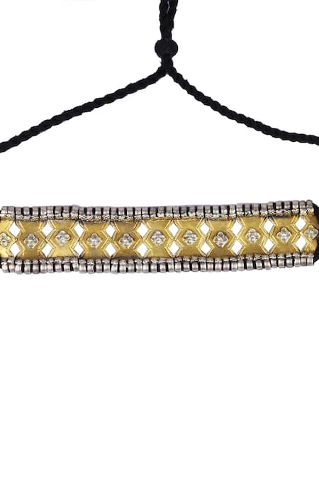 Buy_Sangeeta Boochra X Payal Singhal_Gold Plated Zoya Handcrafted Choker _Online_at_Aza_Fashions