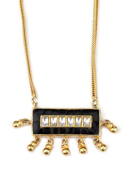 Buy_Sangeeta Boochra X Payal Singhal_Gold Plated Benazir Pendant Necklace _Online_at_Aza_Fashions