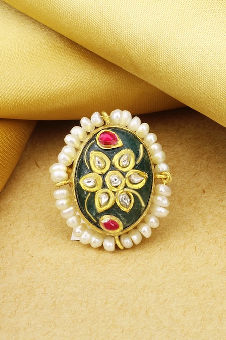 Sangeeta Boochra X Payal Singhal Inayat Floral Motif Ring 