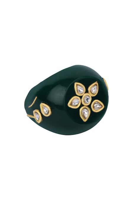 Sangeeta Boochra X Payal Singhal Shama Onyx Stone Ring 