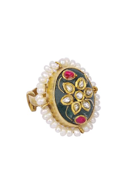 Sangeeta Boochra X Payal Singhal Inayat Floral Motif Ring 