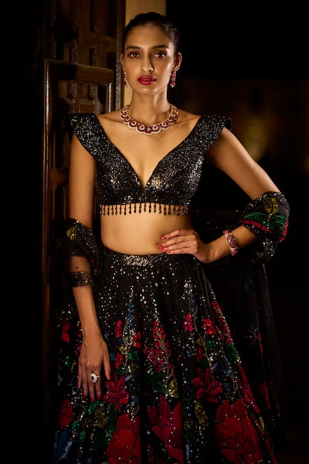 Beautiful Heavy Work Lehenga Choli With Dupatta for Party Wear, Designer  Ethnic Lehenga, Ethnic Wear for Women, Black Lehenga Choli Set - Etsy