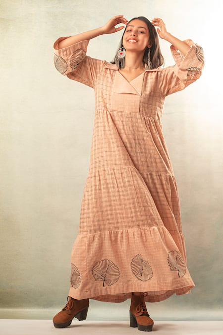 Ibai Handwoven Printed Maxi Dress 