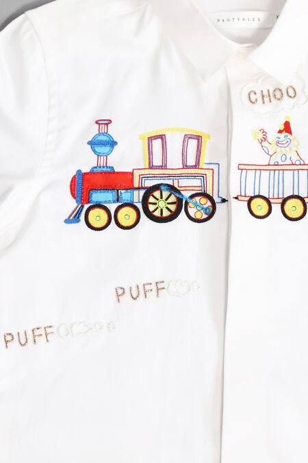 Buy Partykles White Cotton Satin Embroidery Shirt Online at Aza Fashions Buy_Partykles_White Cotton Satin Embroidery Shirt _Online_at_Aza_Fashions