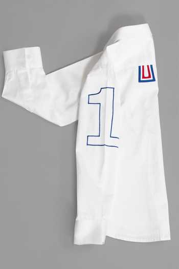 Partykles_White Cotton Satin Embroidery Typography Full Sleeve Shirt _Online_at_Aza_Fashions