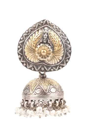 Buy Sangeeta Boochra Silver Plated Carved Jhumkas Online at Aza Fashions Buy_Sangeeta Boochra_Silver Plated Carved Jhumkas _Online_at_Aza_Fashions