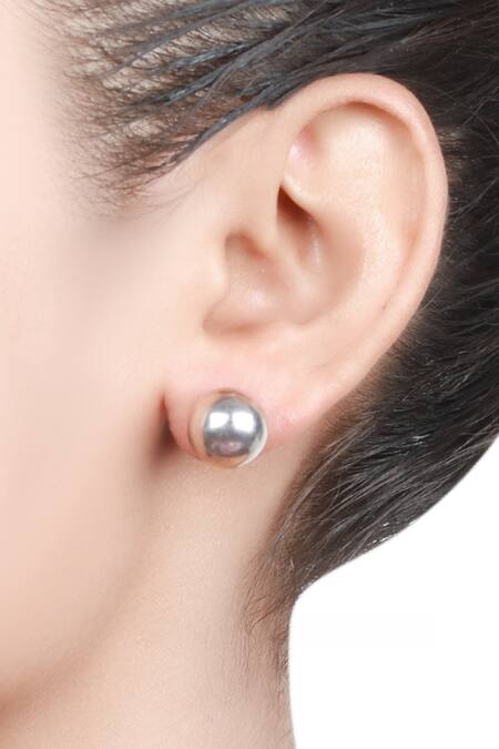 ARZONAI Wonderful Hanging Ball Plushy Drop Golden Metal Earrings for Women…